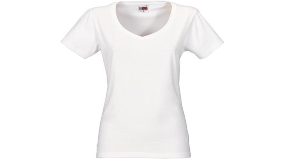 T-shirt Donna scollo a V bianco Mod. TSH-09-BDV