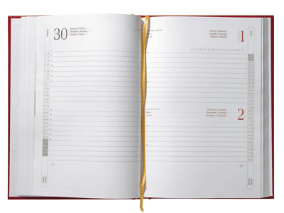 Agenda giornaliera, Sab. e Dom. separati mod. 510