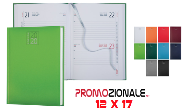 Agenda giornaliera personalizzata 12 x 17 gommata mod. CG-520