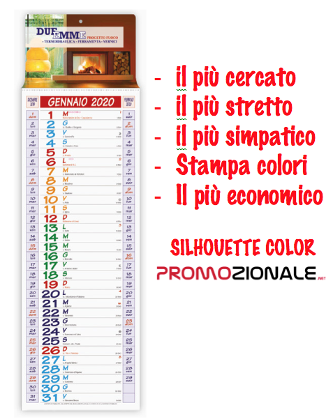 Calendario da muro SILHOUETTE color mod. CA 670