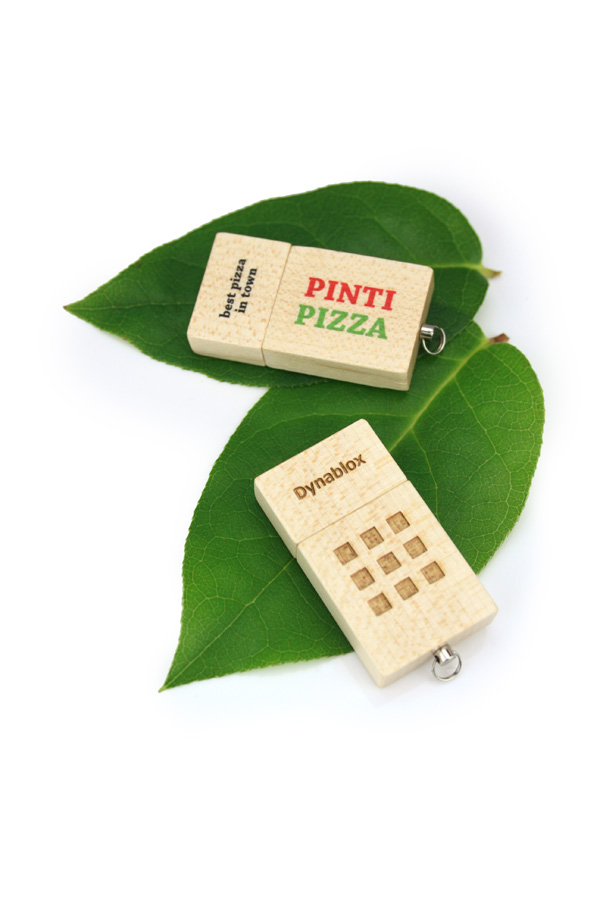 Chiavette USB personalizzate, da 2 GB mod. ECO WOOD