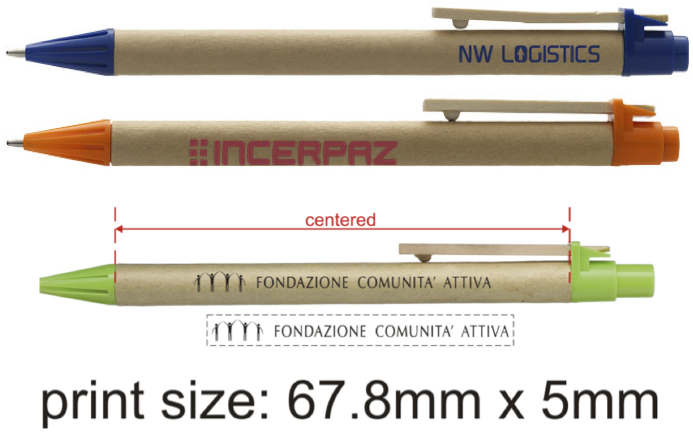 Penna a sfera in cartone mod.P NET 10612