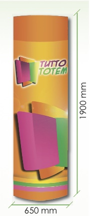 Totem pubblicitari in cartone autoportanti mod. ALFA maxi