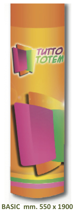 Totem pubblicitari in cartone autoportanti mod. BASIC 190